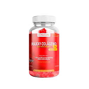 Maxxy Colágeno Q10+Hial Pharma Vie Sabor Morango 30 Unidades