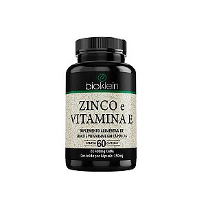 Zinco E Vitamina E Bio Klein 60 Cápsulas