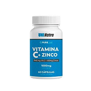Vitamina C+Zinco Uninutre 60 Cápsulas 1G