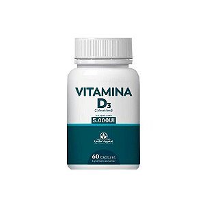 Vitamina D3 5000 Ui União Vegetal 60 Cápsulas