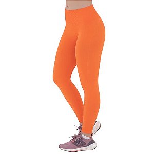 Calça Legging Feminina Adulto Seamless Basic Lupo Laranja - Tamanho G