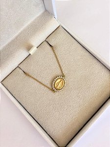 PULSEIRA MEDALHA MILAGROSA DIAMANTE MÃE