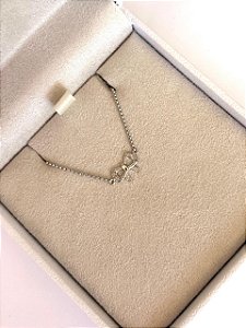 PULSEIRA OURO BRANCO LAÇO COM DETALHES EM DIAMANTE
