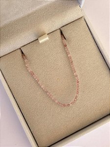 COLAR FIO DE QUARTZO ROSA