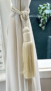 Abraçadeira Ana com Franjas Off White