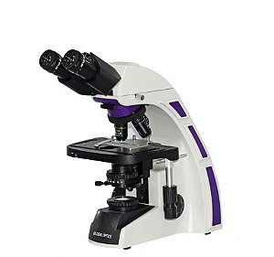 Microscópio Biológico Binocular de Ótica Finita Acromático LED 3W Aumento 1000X Seta em uma Ocular New Optics