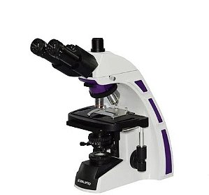 Microscópio Biológico Trinocular de Ótica Infinita Planacromático Aumento 1600x New Optics