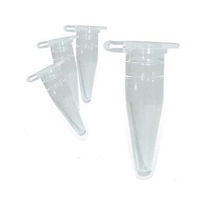 Microtubo Tipo Eppendorf Vol. 0,2ml Tampa Lisa Neutro PTC 1000und Global Plast