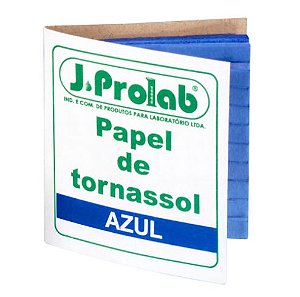 PAPEL REAGENTE DE TORNASSOL AZUL, CARTELA COM 100 TIRAS- JPROLAB