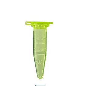 Microtubo Tipo Eppendorf Cap. 0,5ml, Graduado Verde PP Autoclavável, PCT 1000und Global Plast