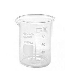 Bequer Forma Baixa 1000ml Graduado Vidro Boro 3.3 - CX/ 6 un Global Glass