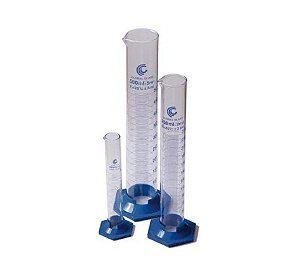 Proveta Graduada Base Sextavada Plástica PP Vidro Boro 3.3 1000ml - CX/ 2 un Global Glass