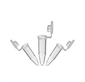 Microtubo Tipo Eppendorf Vol. 0,2ml Tampa Lisa Neutro Cx/ 20PCT C/ 1000und Global Plast