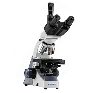 Microscopio Trinocular Otica Finita Planacromatico Led 2000x - Global