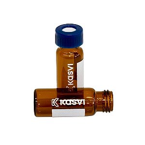 Vial Para Cromatografia 2ml Ambar 100un/Cx - Kasvi