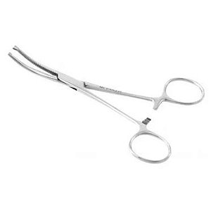 Pinça Kocher 26 Cm 1X2 Dentes Curva (Hemostatica) - Abc Instruments