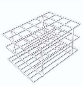 Estante Em Arame Com Pvc Para 24 Tubos De 25Mm Ricilab