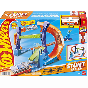 Hot Wheels Pista Campeonato Salto Em Espiral Stunt - Mattel