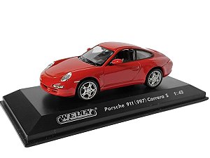 Miniatura Porsche 911 (997) Carrera S 1:43 Vermelho Welly