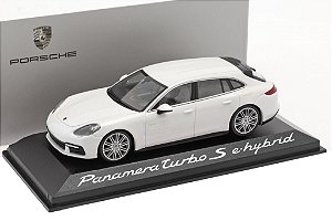 Miniatura Porsche Panamera Turbo S E-Hybrid Sport Turismo 2016 1:43 Branco