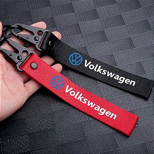 Chaveiro Mosquetão Tecido para Volkswagen VW