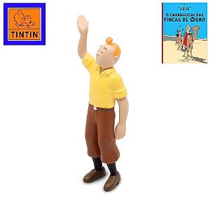 Boneco Tintin Acenando 8cm - As Aventuras de Tintin - O Caranguejo das Pinças de Ouro