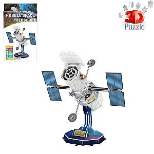 Quebra-Cabeça 3D Educativo Espaço Telescópio Espacial Hubble