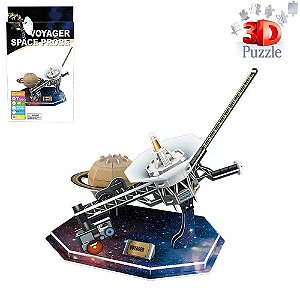 Quebra-Cabeça 3D Educativo Espaço Sonda Espacial Voyager