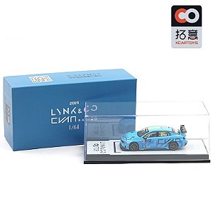 Miniatura Lynk & Co 03 TCR Cyan Racing #100 2019 Xcartoys 1/64 7CM Box Edition