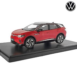 Miniatura Volkswagen VW ID.4 CROZZ 2021 Vermelho Metálico 1/43 FAW