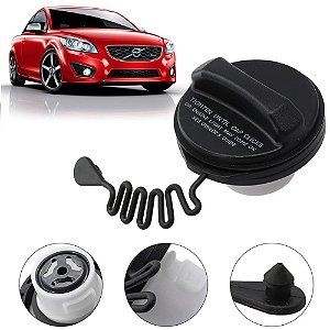Tampa com anel e fivela do tanque de combustível para Volvo C30 C70 S40 V50 OEM 31261589