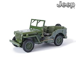 Miniatura Jeep Willys MB 1941 US ARMY Segunda Guerra Mundial Militar KDW 1:43