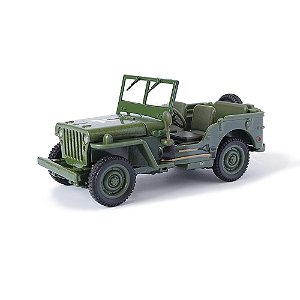 Miniatura Jeep Willys MB 1941 US ARMY Segunda Guerra Mundial Militar KDW 1:43