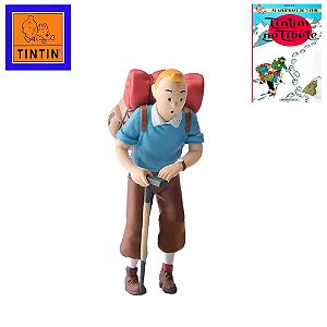 Boneco Tintin Alpinista 8cm - As Aventuras de Tintin no Tibete