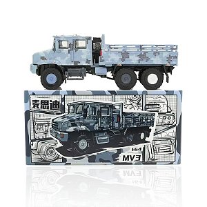 Miniatura FAW MV3 Transporte Tropa Militar Masdi Diecast 1/64 12CM