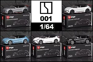 Miniatura ZEEKR 001 & 001FR 2025 Burago 1/64 7cm