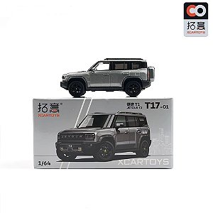 Miniatura Chery Jetour T2 2025 Cinza 1/64 7CM Xcartoys