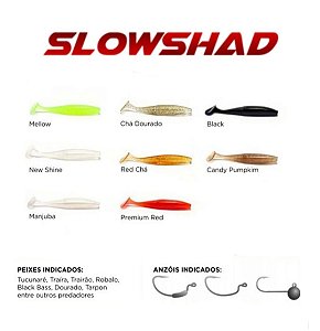 Isca soft M3X Slow Shad - 9cm / 3und