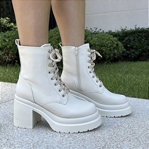 Bohemia - Bota Feminina Off White