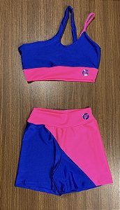 Conjunto bicolor   - short duo + top