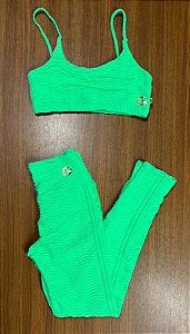 Conjunto texturizado - legging + top