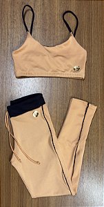 Conjunto - Legging viés lateral + top