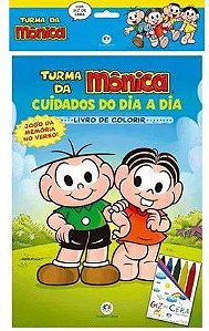 Colorir com Giz de Cera - Turma da Mônica