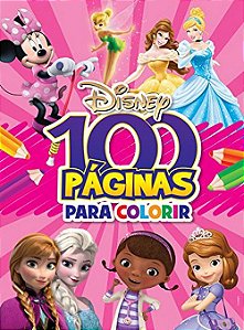 Livro: 100 Páginas para Colorir - Disney Rosa