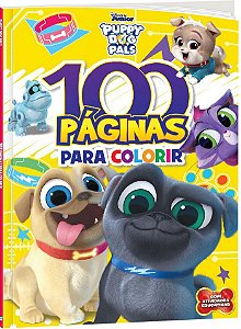 Livro: 100 Páginas para Colorir - Disney Jr - Puppy Dog Pals
