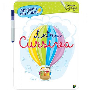 Aprenda em Casa - Escreva e Apague - Letra Cursiva