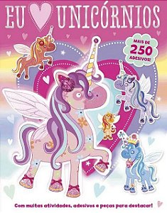 Eu Amo Unicórnios - Mais de 250 Adesivos