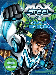 Livro de Colorir com Atividades - Max Steel - Dupla em Ação
