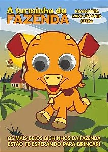 Prancheta para Colorir Extra - A Turminha da Fazenda