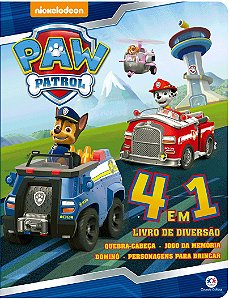 Livro de Diversão 4 em 1 - Paw Patrol